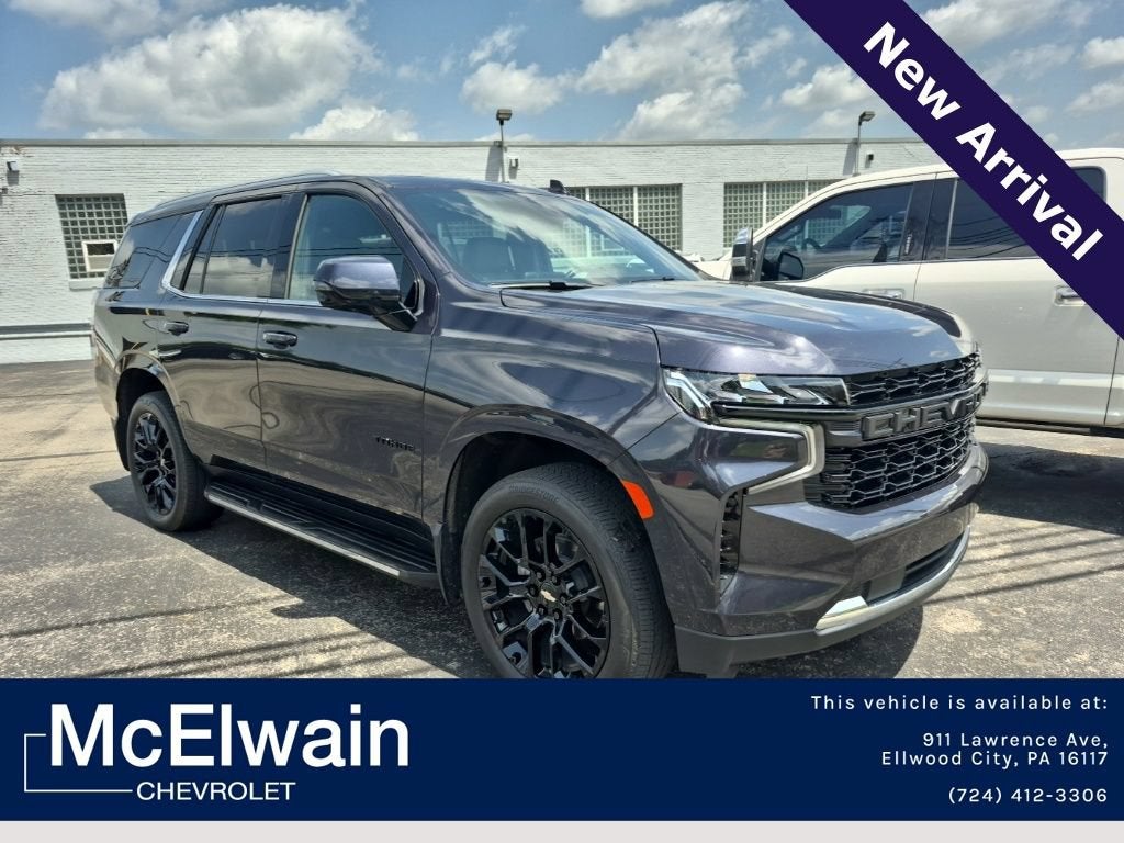 2023 Chevrolet Tahoe LT in Dark Ash Metallic — front three-quarter view