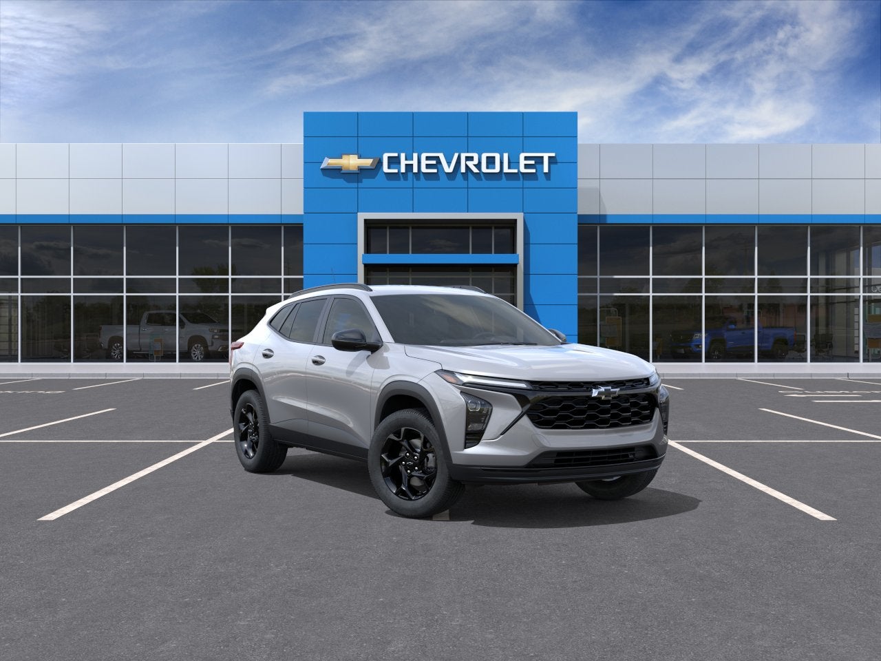 2026 Chevrolet Trax LT in Sterling Gray Metallic — front three-quarter view
