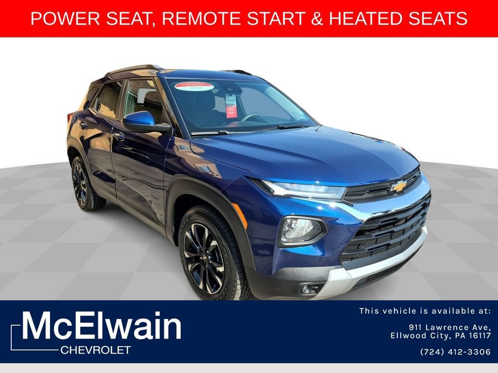 2023 Chevrolet Trailblazer LT in Blue Glow Metallic — front three-quarter view