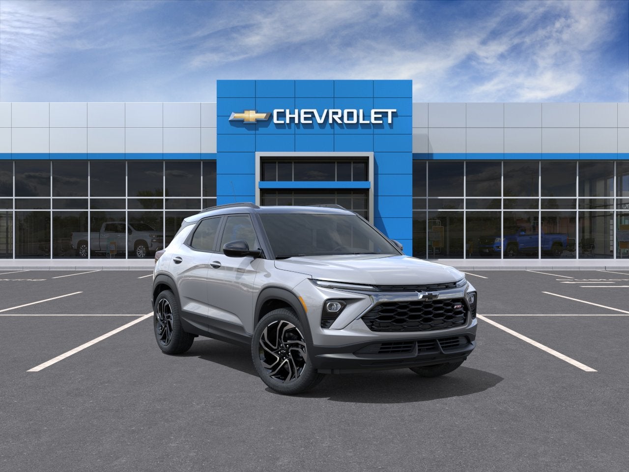 2026 Chevrolet Trailblazer RS in Sterling Gray Metallic — front three-quarter view